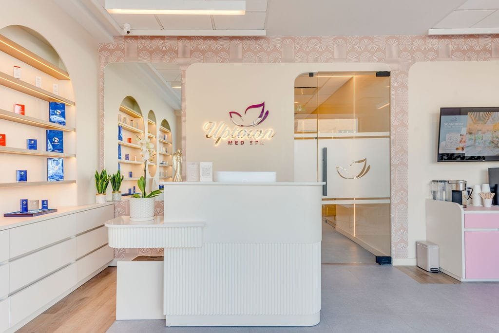 Modern luxury med spa reception