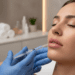 Professional lip filler treatment